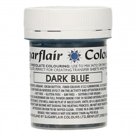 Пищевой краситель для шоколада Sugarflair, Dark Blue, синий - 35г