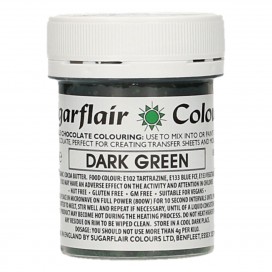 Dažai šokoladui – tamsiai žalia– Sugarflair 35g