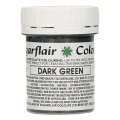Пищевой краситель для шоколада Sugarflair, Dark Green, тёмно-зелёный - 35г