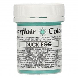 Пищевой краситель для шоколада Sugarflair, Duck egg, утиное яйцо - 35г