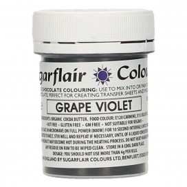 Пищевой краситель для шоколада Sugarflair, Grape Violet, фиолетовый - 35г