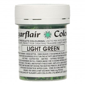 Пищевой краситель для шоколада Sugarflair, Light Green, светло-зелёный - 35г